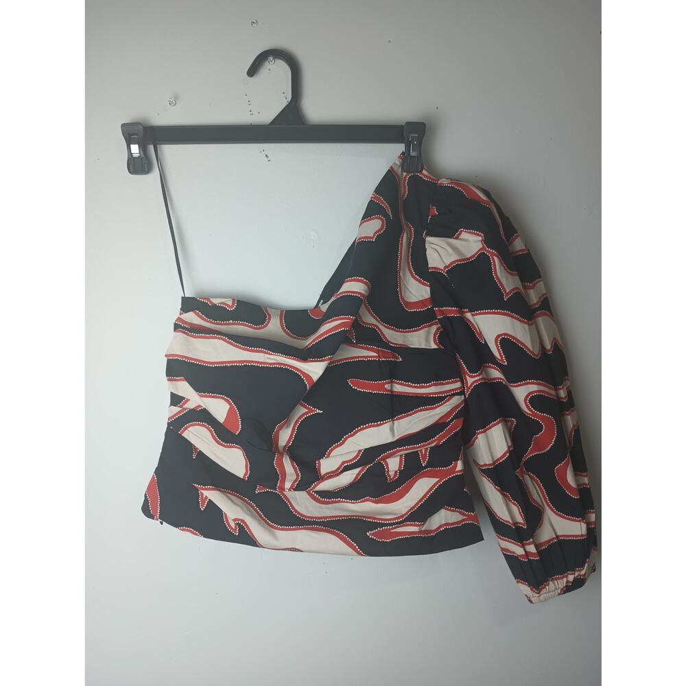 Express Women's Mult Colored Asymmetrical‎ Top NWT Size Small Career